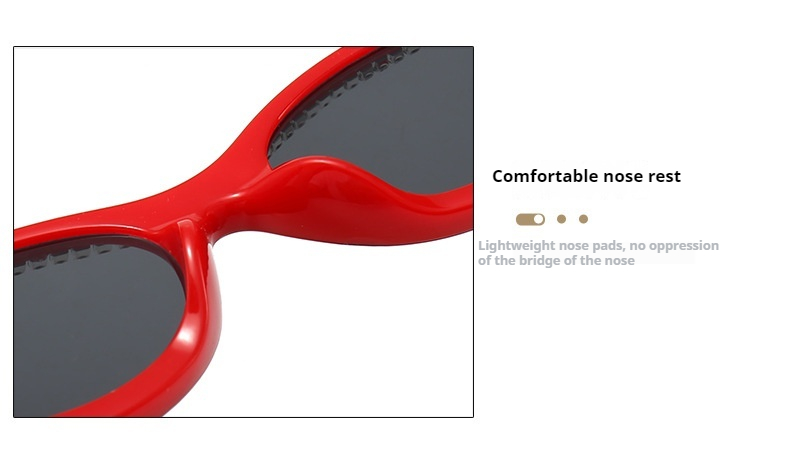 Ochelari de soare personalizați cu fotografie de stradă, cu cadru mic, ochi de pisică, culoare bomboane, la modă, pentru femei_voghion.com