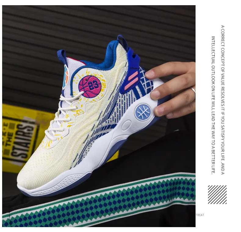 Men Sports Fashion Basketball Summer Anti Slip New Breathable And Durable Versatile Running Shoes Free Shipping Lhshoe_voghion.com