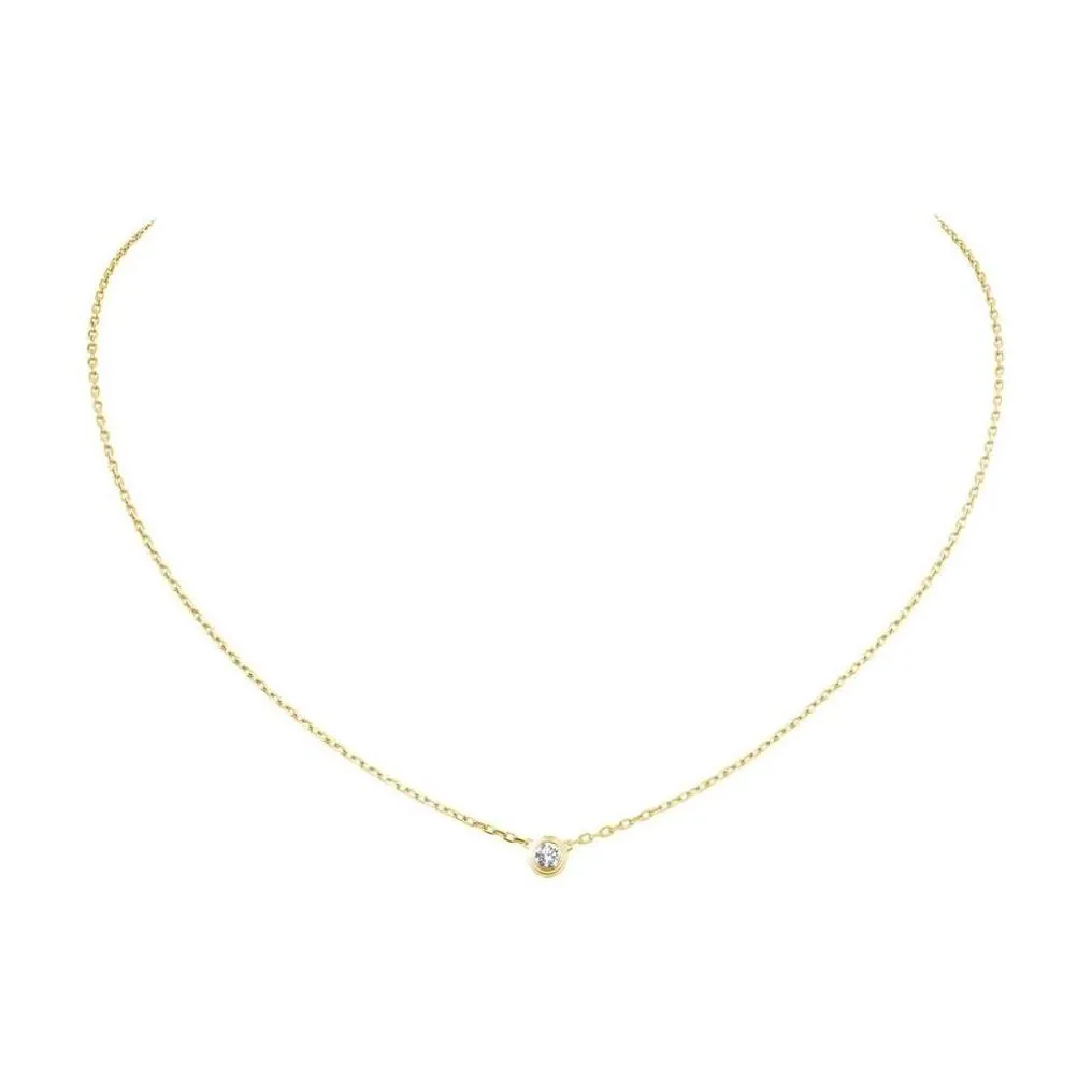 Collane con ciondolo Gioielli di design Diamanti Legers Diamante Damour Collana d'amore per donne Ragazze Collier Bijoux Fem D_voghion.com