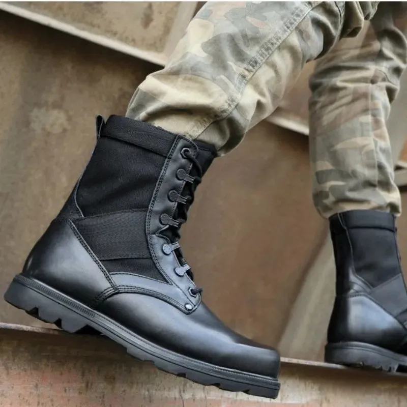 Herren Schwarze Mode Stiefel Sommer Outdoor Walking Wandern Klettern Leichte Schnürschuhe Warme Wolle Weiches Fell Plüsch_voghion.com