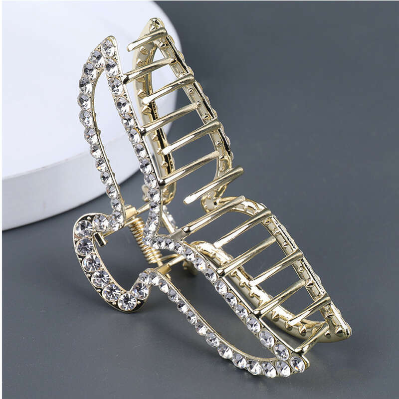 Semplice perla grande volume, stile elegante e di alta qualità, fermaglio a forma di squalo, fermaglio per capelli sulla parte posteriore della testa, estate da donna_voghion.com