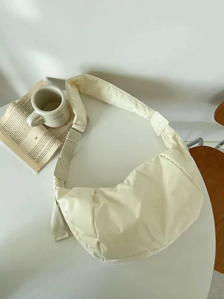 Crossbody Puszyste Płócienne Buty Duża Pojemność Casual Sportowa Torebka Damska Podróżna Szkoła Torba Listonoszka Y241109_voghion.com