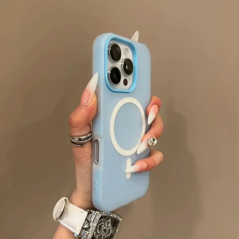 Magnetic Phone Case For Iphone With Magsafe Wireless Charging_voghion.com