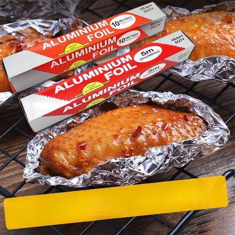 Blechrolle, Aluminiumfolie in Lebensmittelqualität, verdickter Ofen, Backgrill, Blumennagelpulver, Ölschmutzabweisend, Bratpfanne, Blech_voghion.com