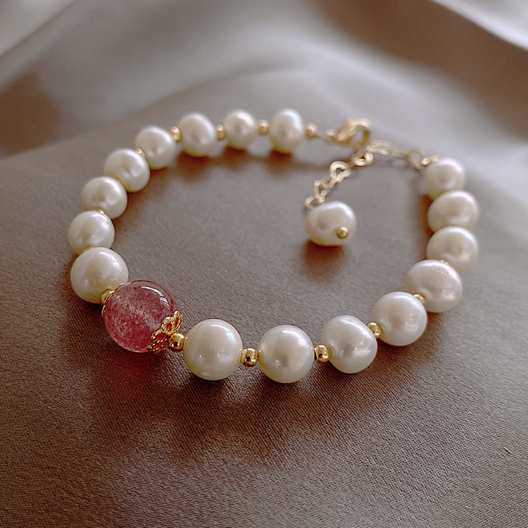 Bracelet en cristal de perles naturelles pour femmes, bijoux fantaisie, bracelet pour femmes_voghion.com
