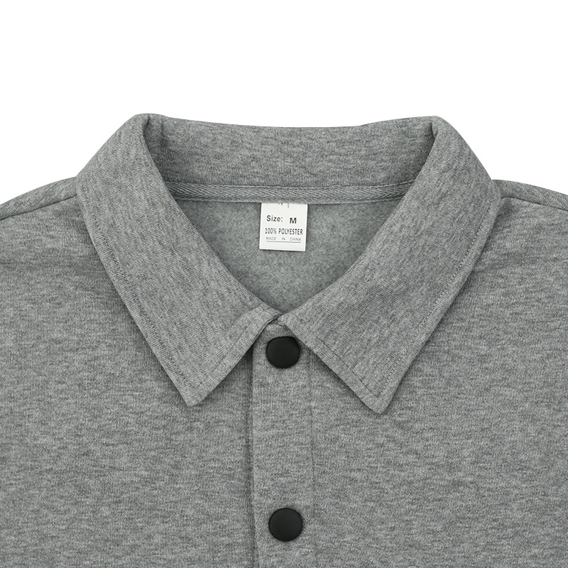 2024 Winter casual men's plush lapel top single breasted solid color slim fit jacket outer_voghion.com