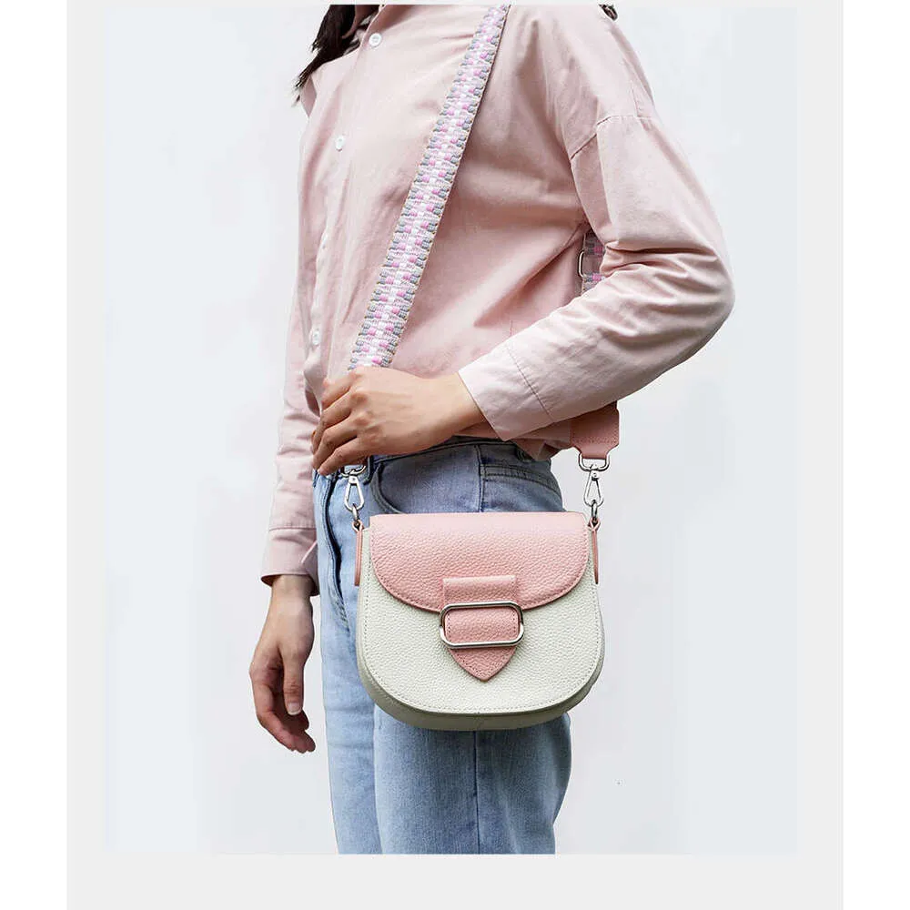 Zency Donna 100% Vera Pelle Borsa a Tracolla Piccola Borsa a Tracolla da Ascella con Due Cinghie per l'Estate_voghion.com