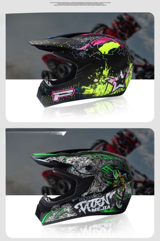 Casco da motocicletta Go Kart per adulti piccolo e leggero in ABS fuoristrada, casco da moto colorato_voghion.com