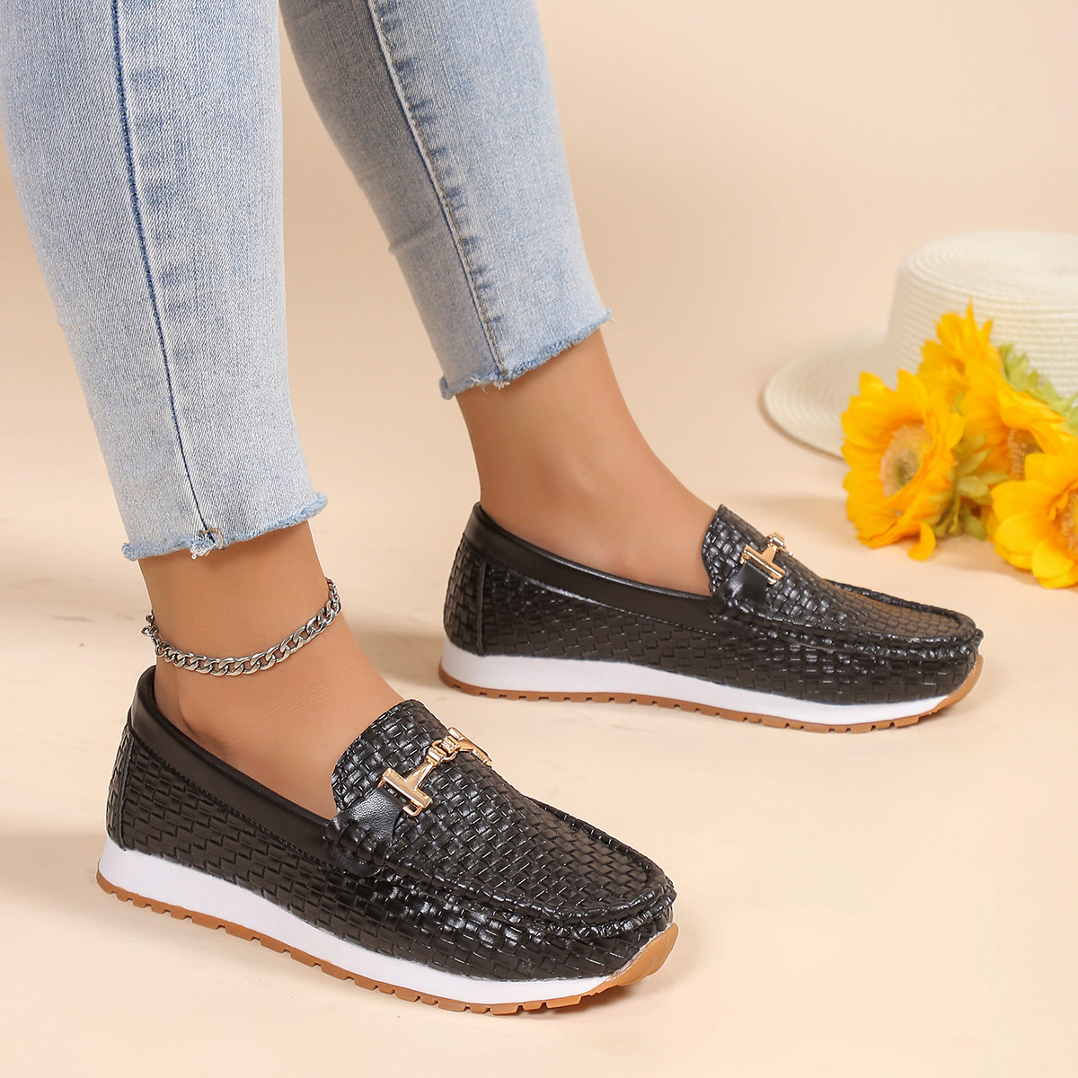 Mocassins décontractés à la mode pour femmes_voghion.com