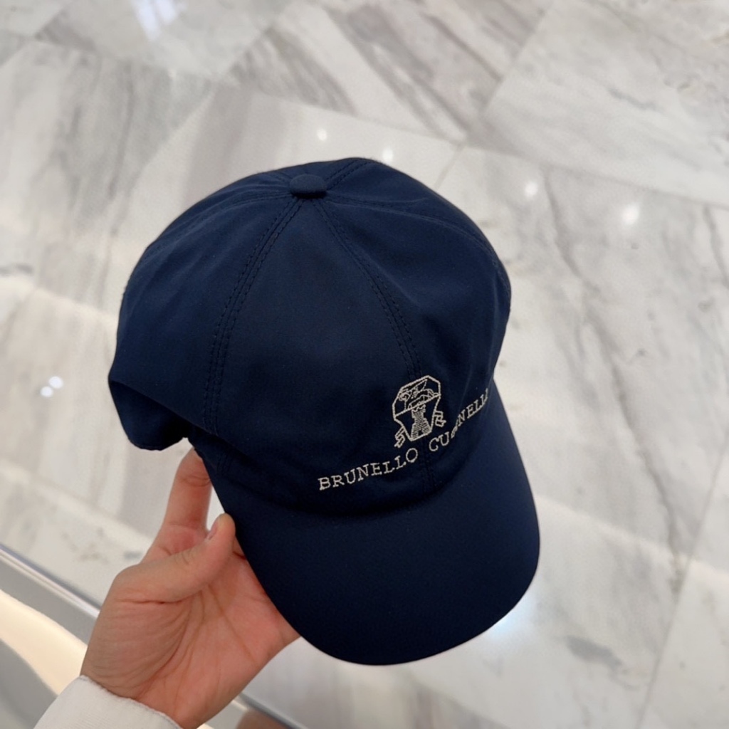 Brunello Navy Blue Four Seasons Universal Baseball Cap_voghion.com