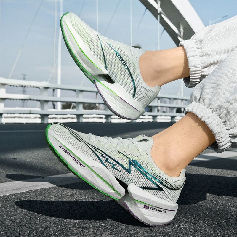Friction sound running Men's and women's Professional marathon race resilient cushioned sports shoes_voghion.com