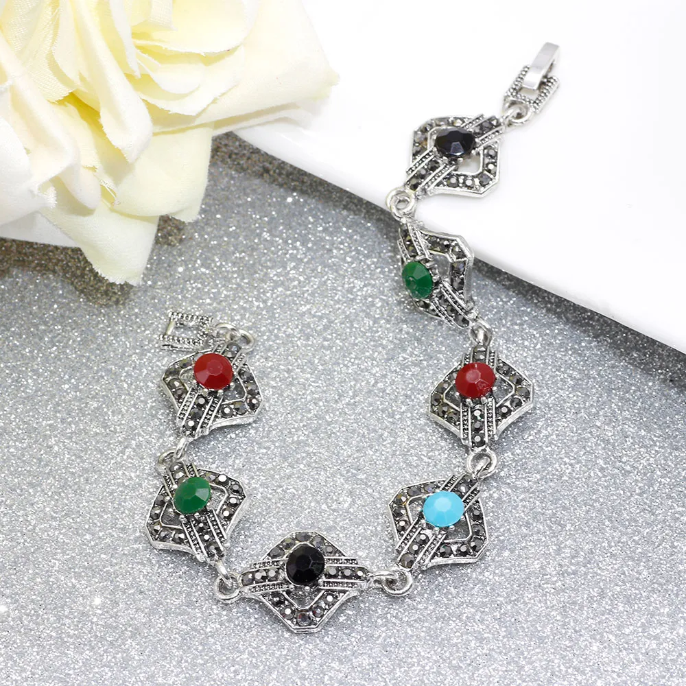 Saites aproces SUNSPICE antīka zelta sier krāsas vintage aproce sievietēm etniskām rhinestones rotaslietām turku tradicionālajām_voghion.com
