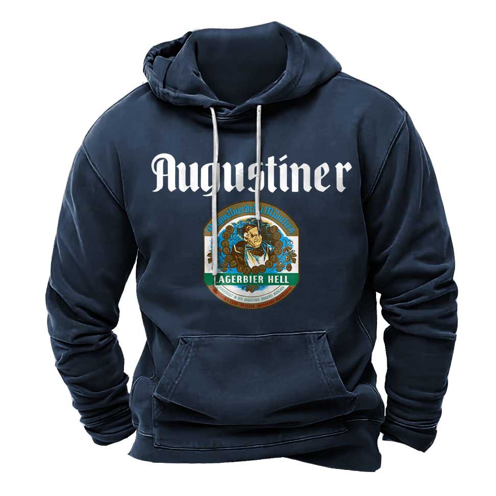 Maglione con cappuccio da uomo con cordino tascabile_voghion.com