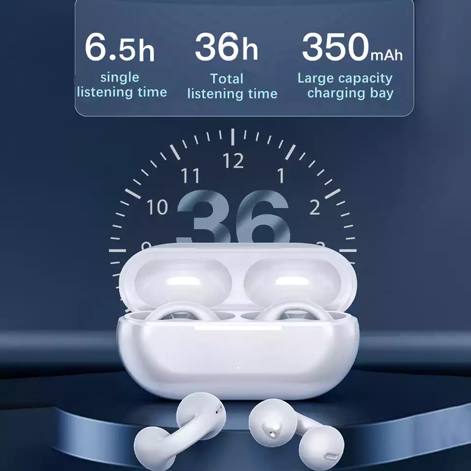 TWS bone conduction headset Bluetooth headset Sports headset waterproof, hi fi stereo microphone noise reduction_voghion.com