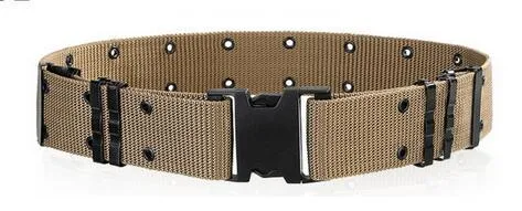 MOQ=1PCS SUMMER Mens/women waistband nylon Mountaineering outdoor sports knit Students tactical belt camouflage 6colors_voghion.com