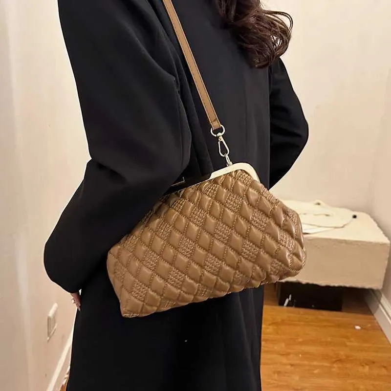 Borsa da sera in pelle PU da donna, borsa a tracolla, marchio di design, da donna, con tracolla, di alta qualità, SacC241211_voghion.com