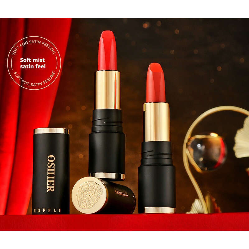 Rossetto idratante in tazza al tartufo nero, maschera a lunga tenuta, opaco e impermeabile, trucco a lunga tenuta._voghion.com