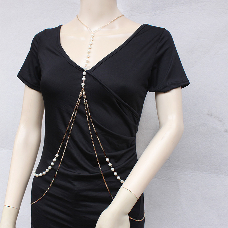 Hot selling new product body necklace one piece sweater chain jewelry TC1178_voghion.com