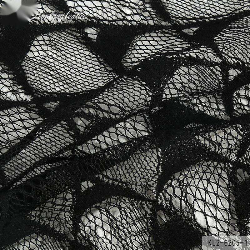 Novo com malha oca sem elástico para mulheres e vestidos, tecido de renda de malha para vestidos de noiva_voghion.com