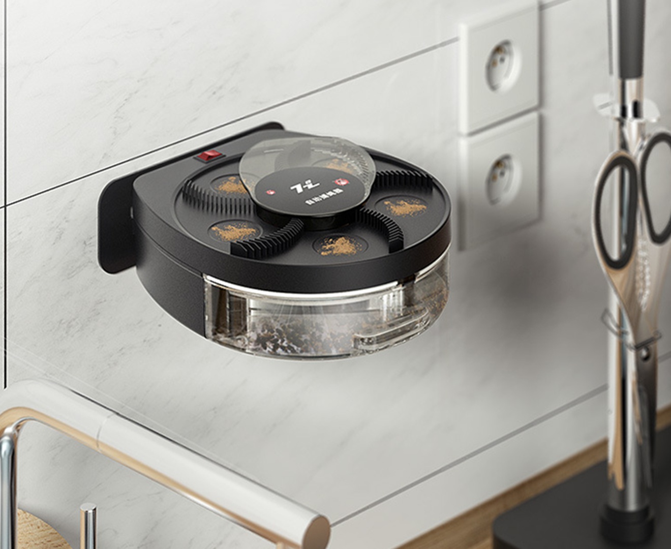 Automatic Fan Blade Wireless Fly Killer Indoor Wall-mounted Silent Fly Repellent_voghion.com