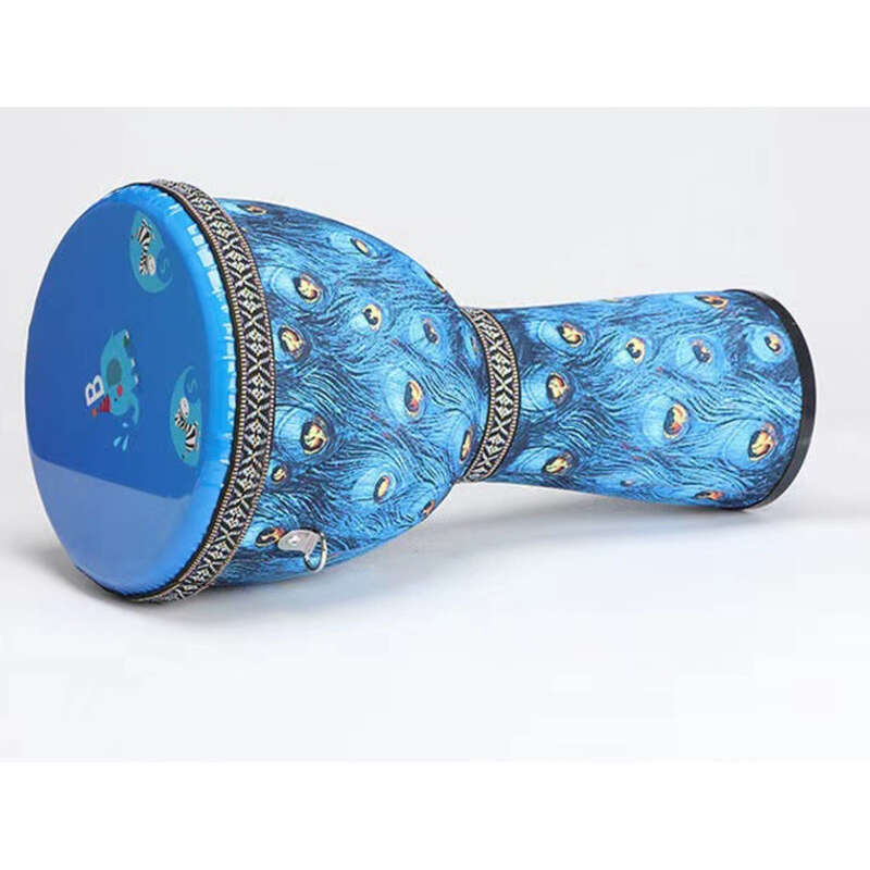 Drum 8-inch Kindergarten Children's Ultra Lightweight PVC Sheepskin Fabric Hand Drum 10 Inches_voghion.com