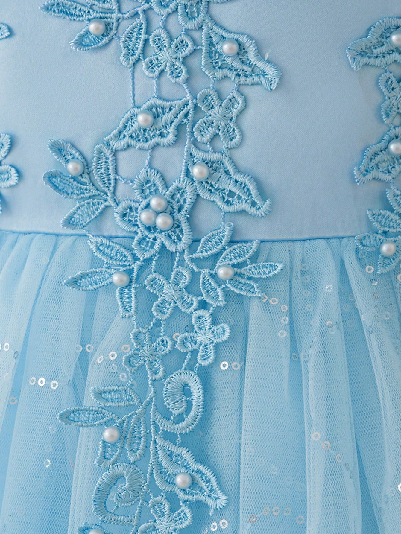 Tween Girls Ruched Strapless Party Dress With 3D Floral Embroidery For Birthday Party, Wedding, Graduation, Prom Dress_voghion.com