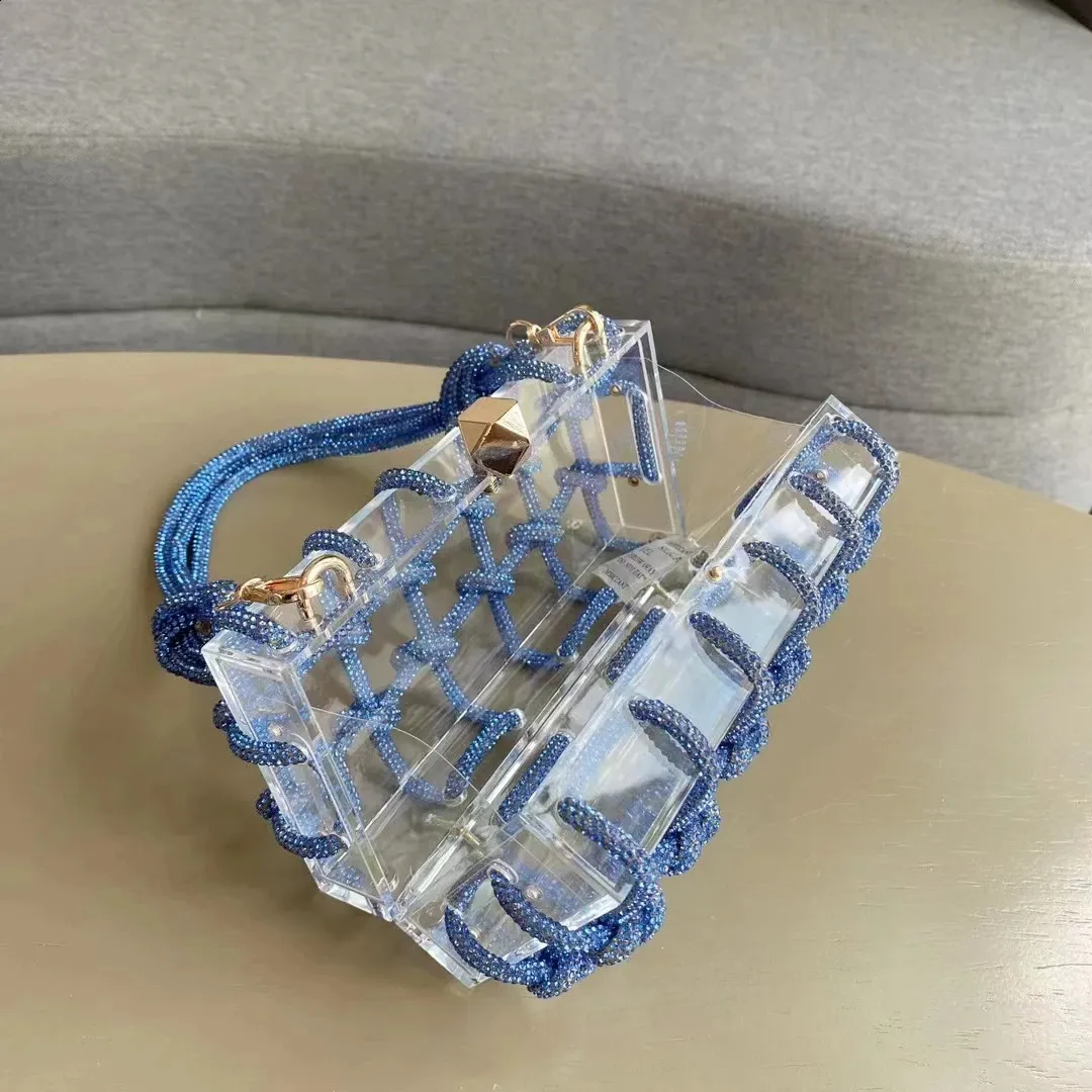 20 Colors Dia Clear Acrylic Box Evening Clutch Bags Women Woven Knotted Rope Rhie Purse And Handbags 240725_voghion.com