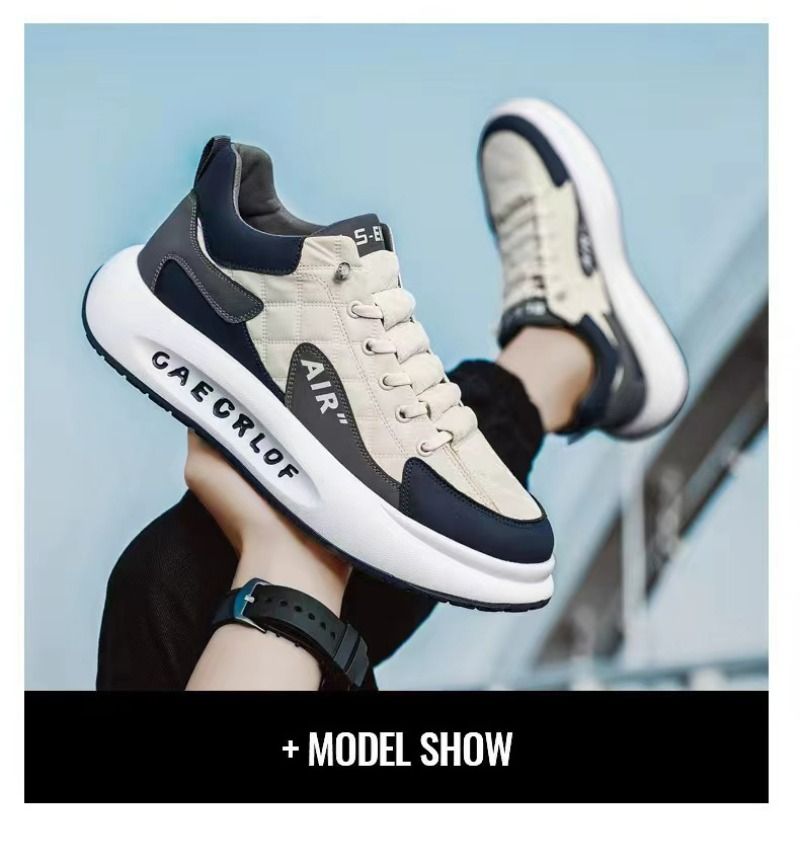 Men's Fashion White Platform Shoe 2024 New High Quality Male Sneakers Bathable Casual Shoes For Men Atillas De_voghion.com