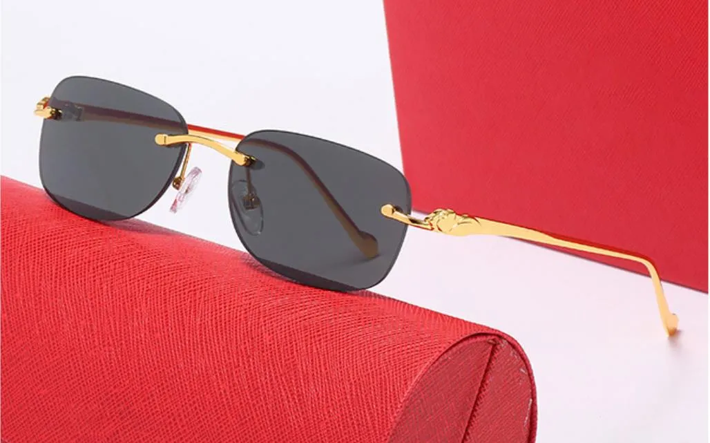 Lunettes de soleil de sport de style français pour hommes, mode écologique, homme et femme, verre sans monture, rétro, vintage, or_voghion.com