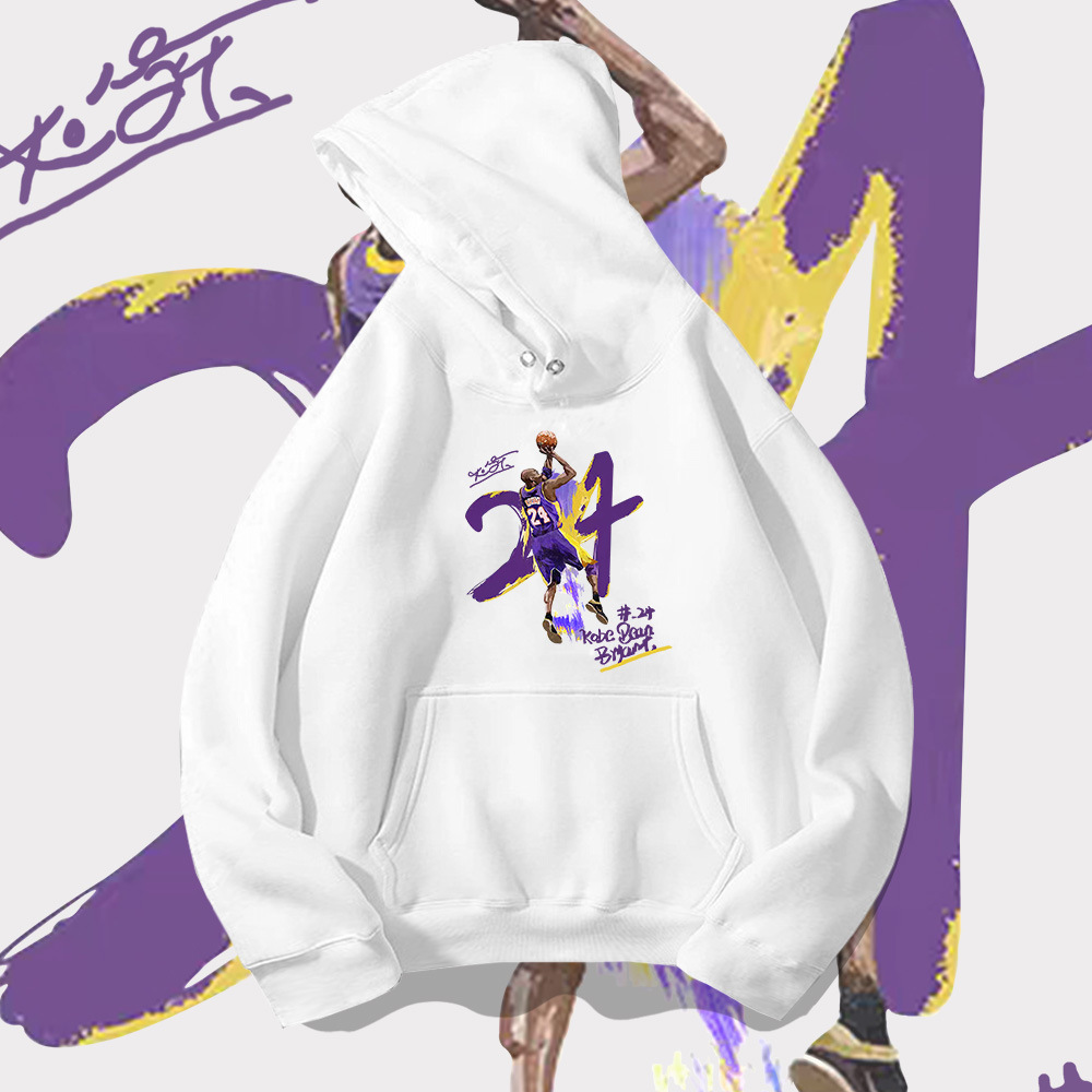 Felpa con cappuccio pullover commemorativo Kobe 24 per uomo, marca di moda, primavera e autunno, per giovani studenti, basket, con cappuccio_voghion.com