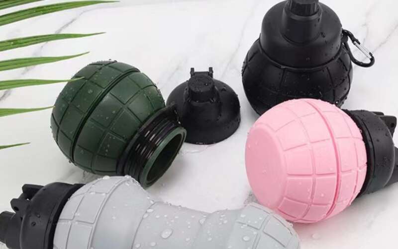 【Großes Fassungsvermögen Design】 Kreative Silikon Faltbare Tragbare Anti-Tropfen, Auslaufsicher, Hitzebeständig Outdoor Sport Wasser_voghion.com