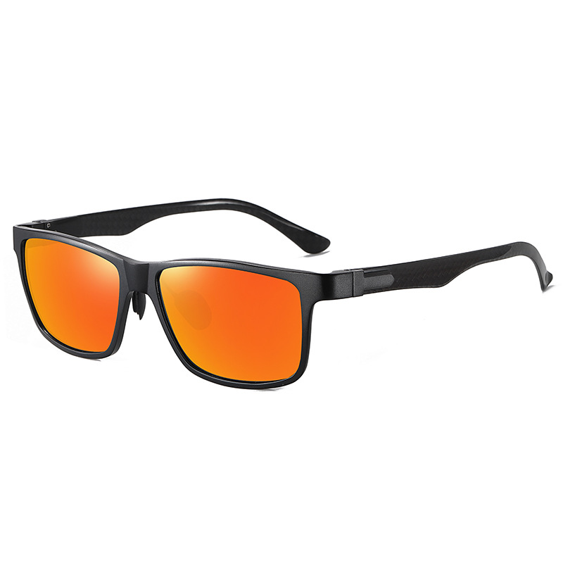 Aolong Nuovi occhiali da sole polarizzati in alluminio e magnesio, colorati, in fibra di carbonio, per uomo e donna, alla moda, con cambio colore notturno_voghion.com
