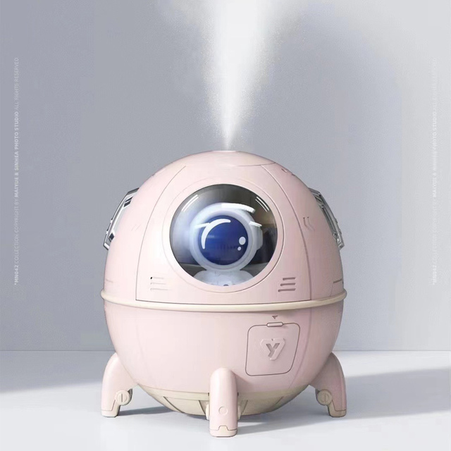 Diffusore umidificatore Astronauta creativo Mini nebulizzatore portatile Nebulizzatore Luce notturna Diffusore d'acqua_voghion.com