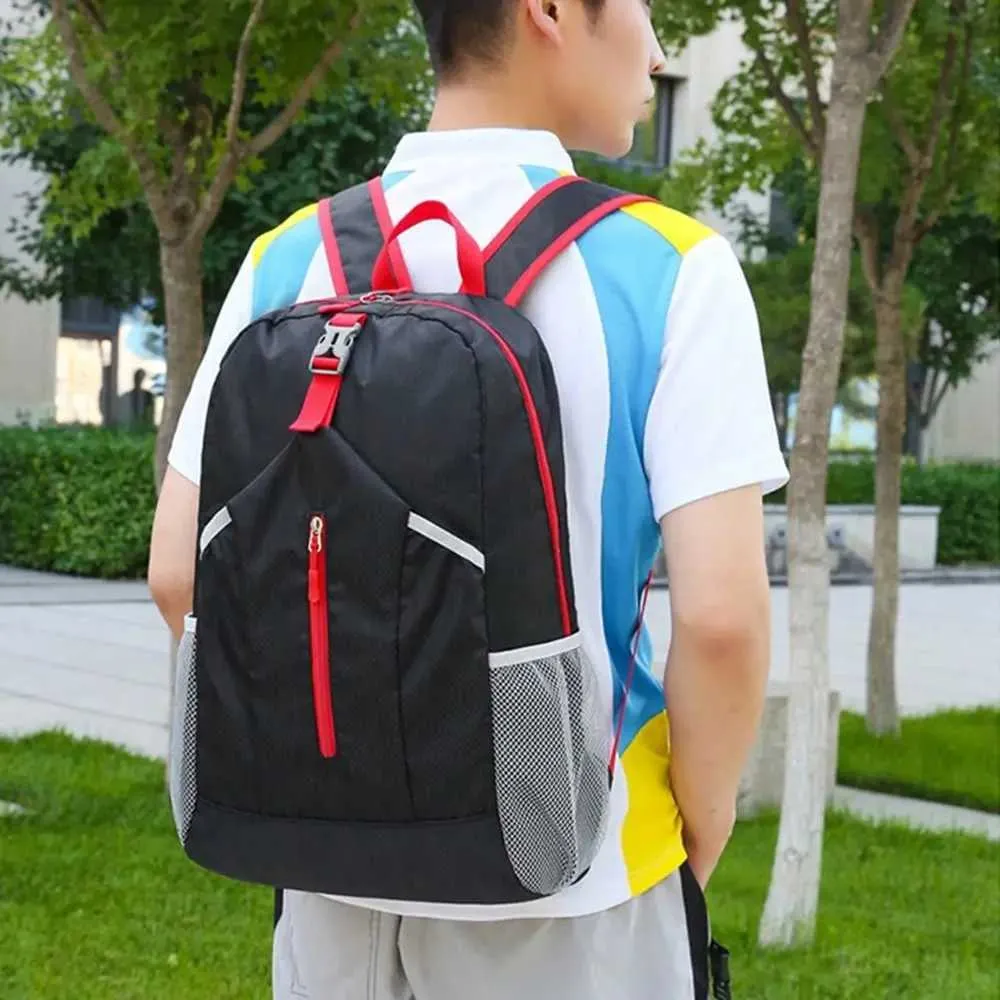 Sac à dos de sport d'extérieur imperméable à l'eau, sac d'alpinisme Oxford de grande capacité, sac de voyage léger et pliable à la mode_voghion.com