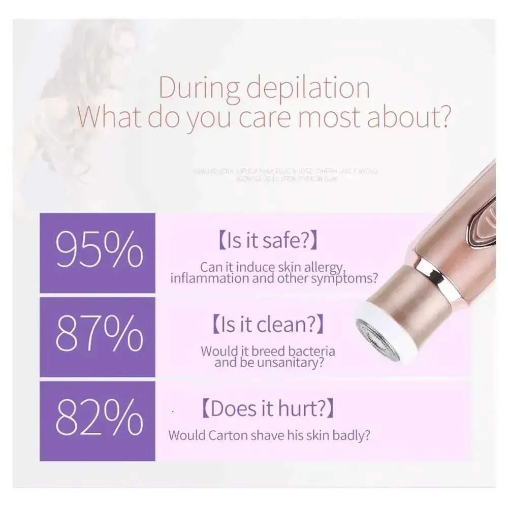 2-in-1 Face Shaver & Epilator - Painless, Rechargeable_voghion.com