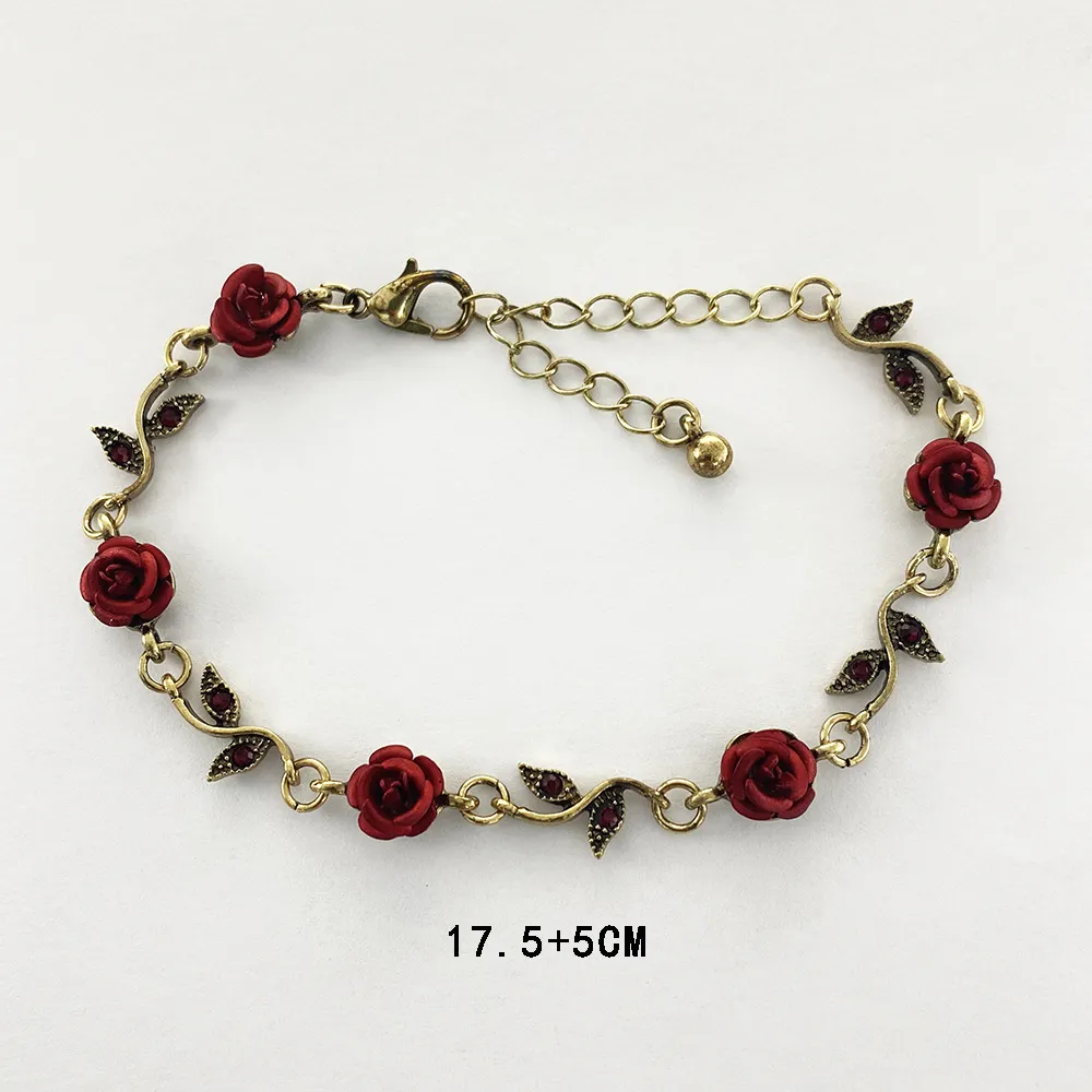 k Armbänder Frauen Mädchen Rose Wer Charm Armband Vintage Temperament Valentinstag Geschenk_voghion.com