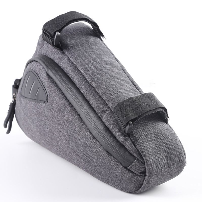 Lihao Travel Waterproof Front Tube Frame Bike Bag Bicycle Pouch Cycling Accessories-Grey_voghion.com