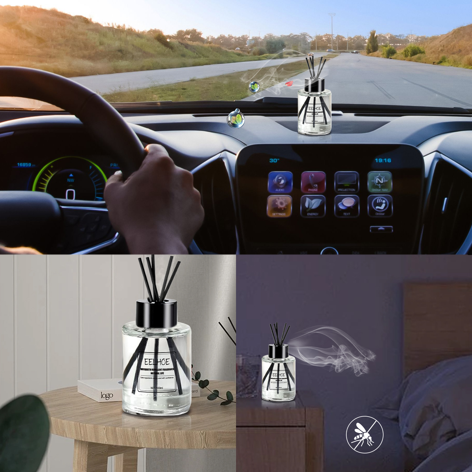 EELHOE Mosquito Repellent Perfume, Indoor Car Perfume Fresh Air To Prevent Mosquito Bites Mosquito Repellent Aroma_voghion.com
