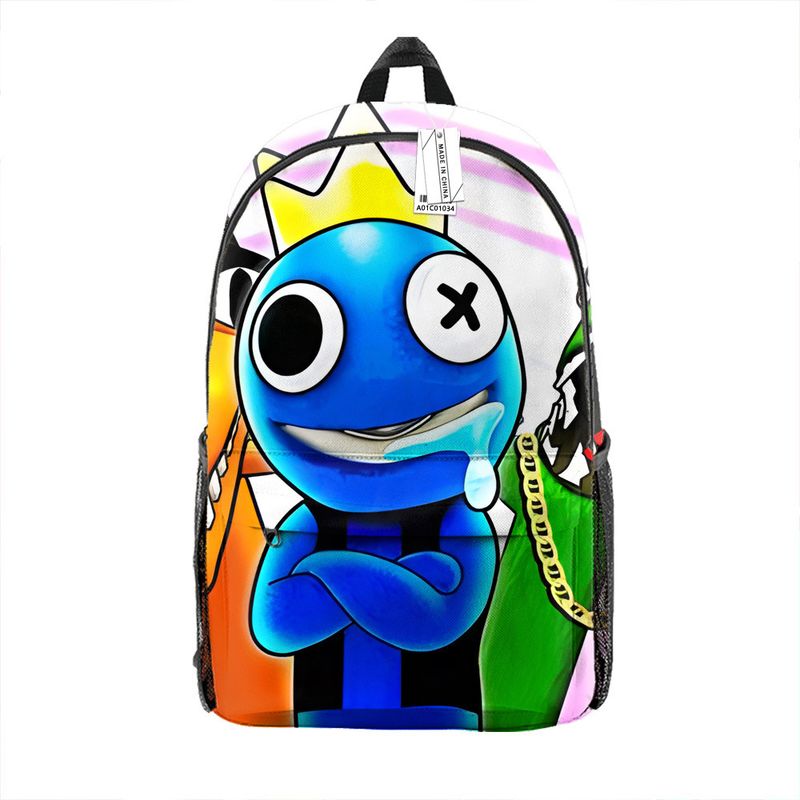 Schulrucksack für Kinder mit Regenbogen-Freunden, verstellbare Träger, bequeme Passform_voghion.com