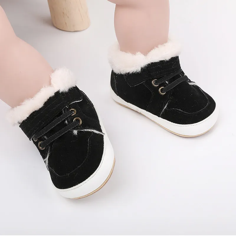 Winter Infant Boots Warm Plush First Walker Shoes For Newborns_voghion.com