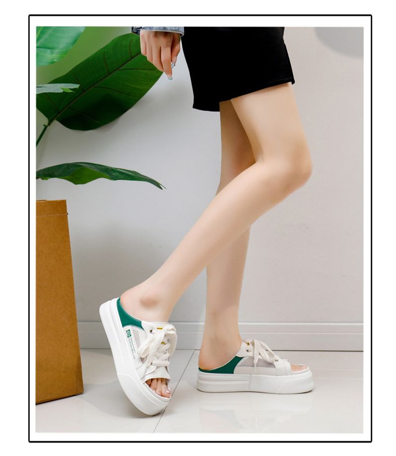 Kleine weiße Damen 2024 Neue Sommerstudentin Koreanische Ausgabe Vielseitig Lässig Instagram Trendy Dicke Sohle Fashion Board_voghion.com