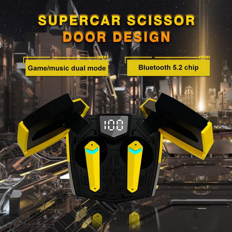 Játékos Bluetooth fejhallgatók TWS vezeték nélküli fejhallgatók Professzionális e-sport játék fülhallgatók Nulla késleltetés Zenei fülhallgatók mikrofonnal_voghion.com