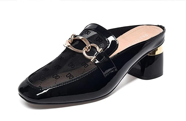 PLOVER hakiki deri örgü 2024 yeni yarım terlik_voghion.com