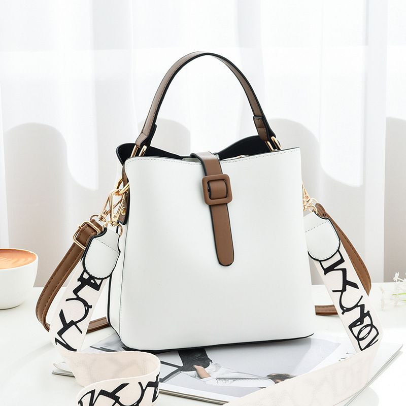 Damentasche 2024 neue breite Schultergurt-Beuteltasche im koreanischen Stil, Mode, große Kapazität, Handtasche,_voghion.com