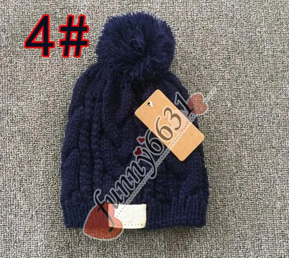 MOQ = 1 PZ Autunno/inverno design del marchio caldo donna e uomo moda berretto lavorato a maglia cappello di lana 8 colori nero rosso spedizione gratuita_voghion.com