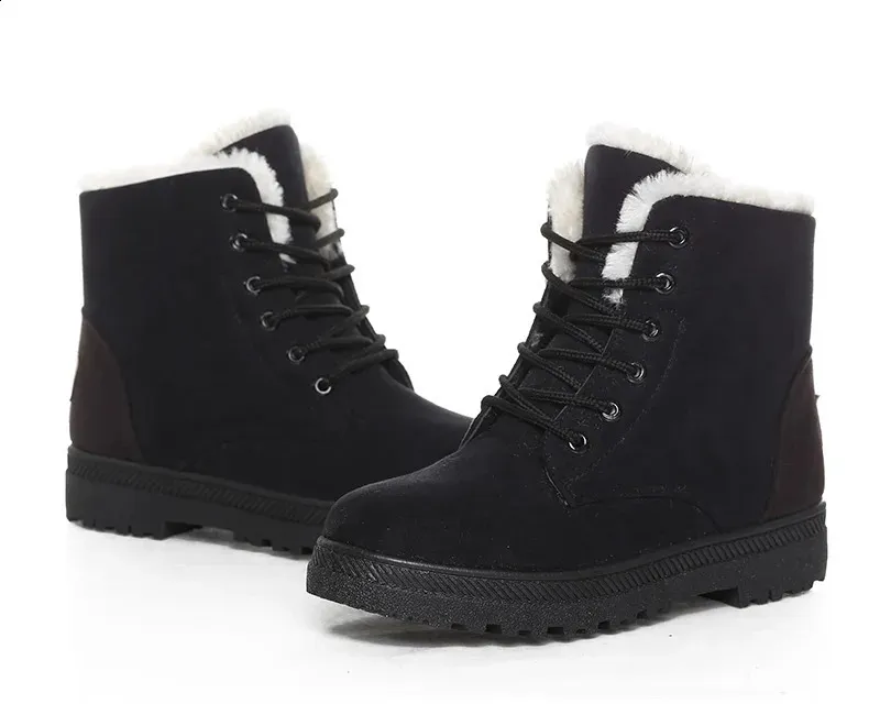 Botas de nieve mujer estilo coreano tendencia invierno_voghion.com