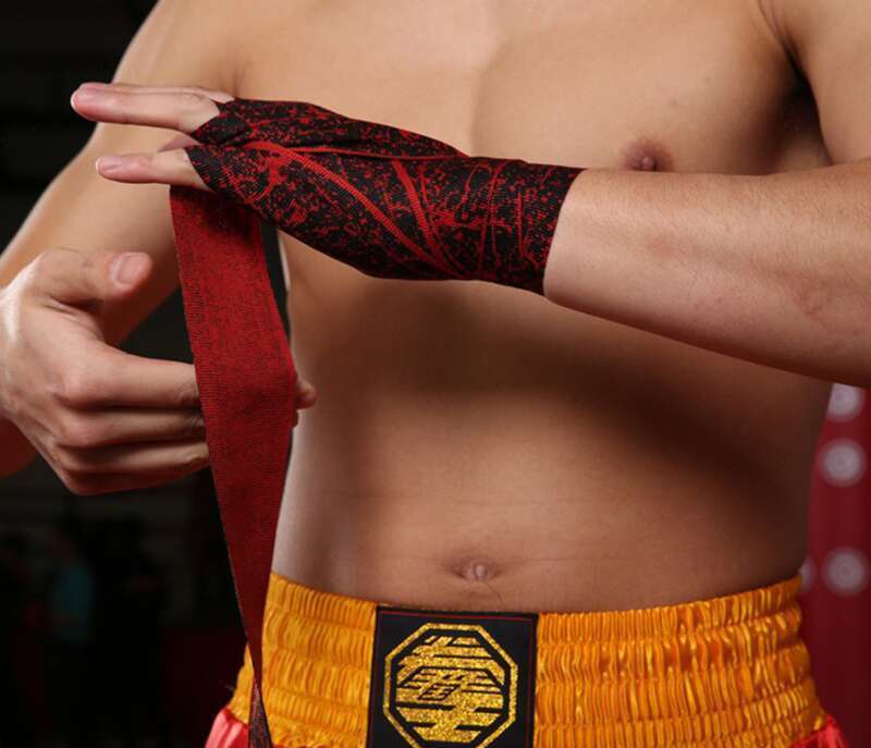 Augstas elastības vilnas materiāls! 3 metru un 5 metru boksa saites, pilnībā saderīgas ar cīņas, fitnesa, Muay Thai un Sanda sporta veidiem._voghion.com
