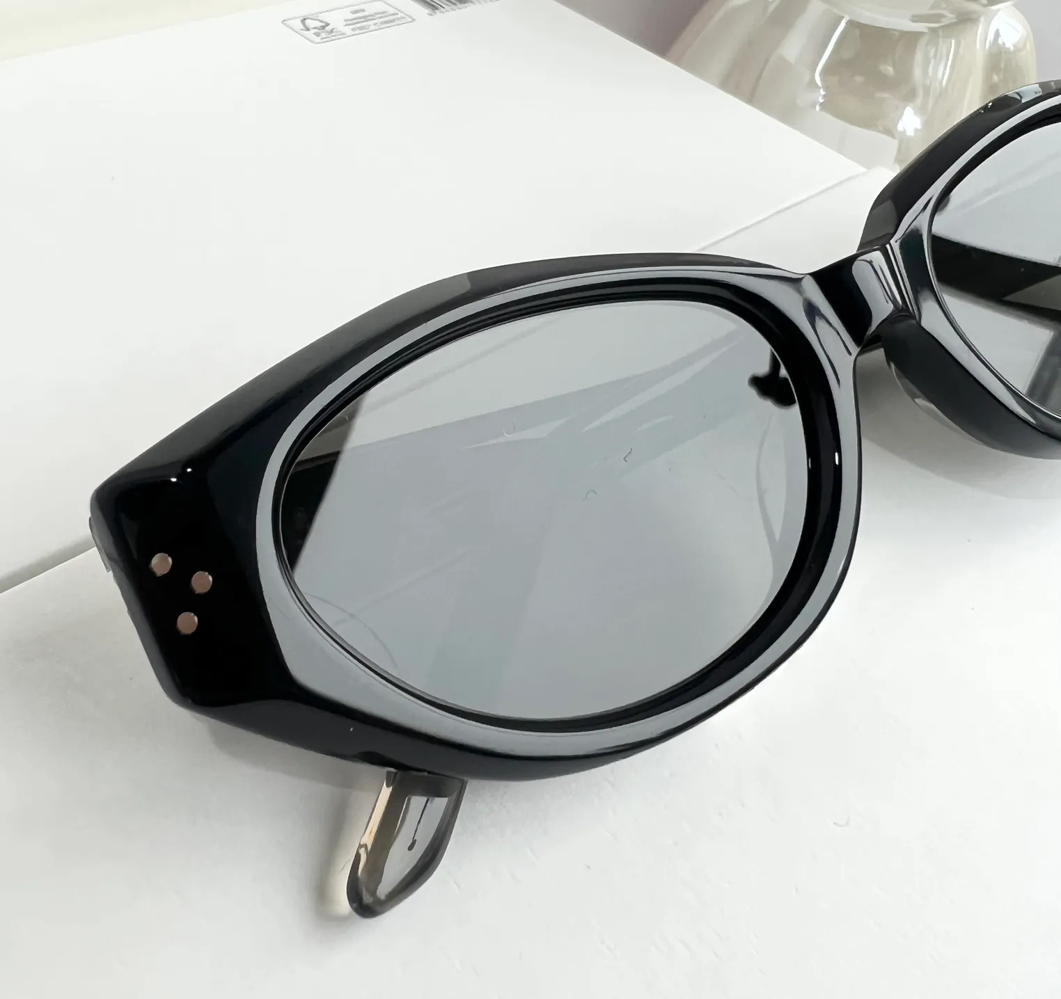 Designer Women's Sunglasses Vintage Small Frame Acetate Eyewear_voghion.com