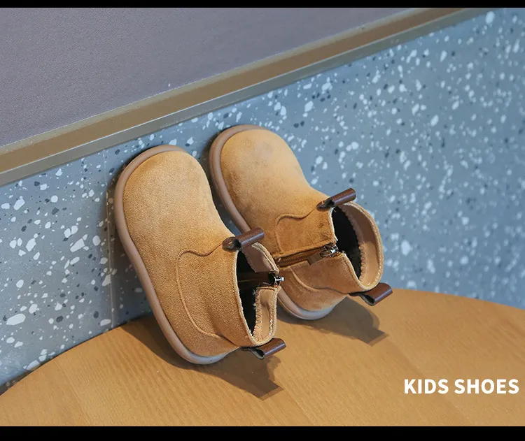 Herbst Winter Baby Jungen Mädchen Oxford Wildleder Kinder Casual Kidsnest Outdoor Anti-rutsch Kleinkind Schuhe Plüsch_voghion.com