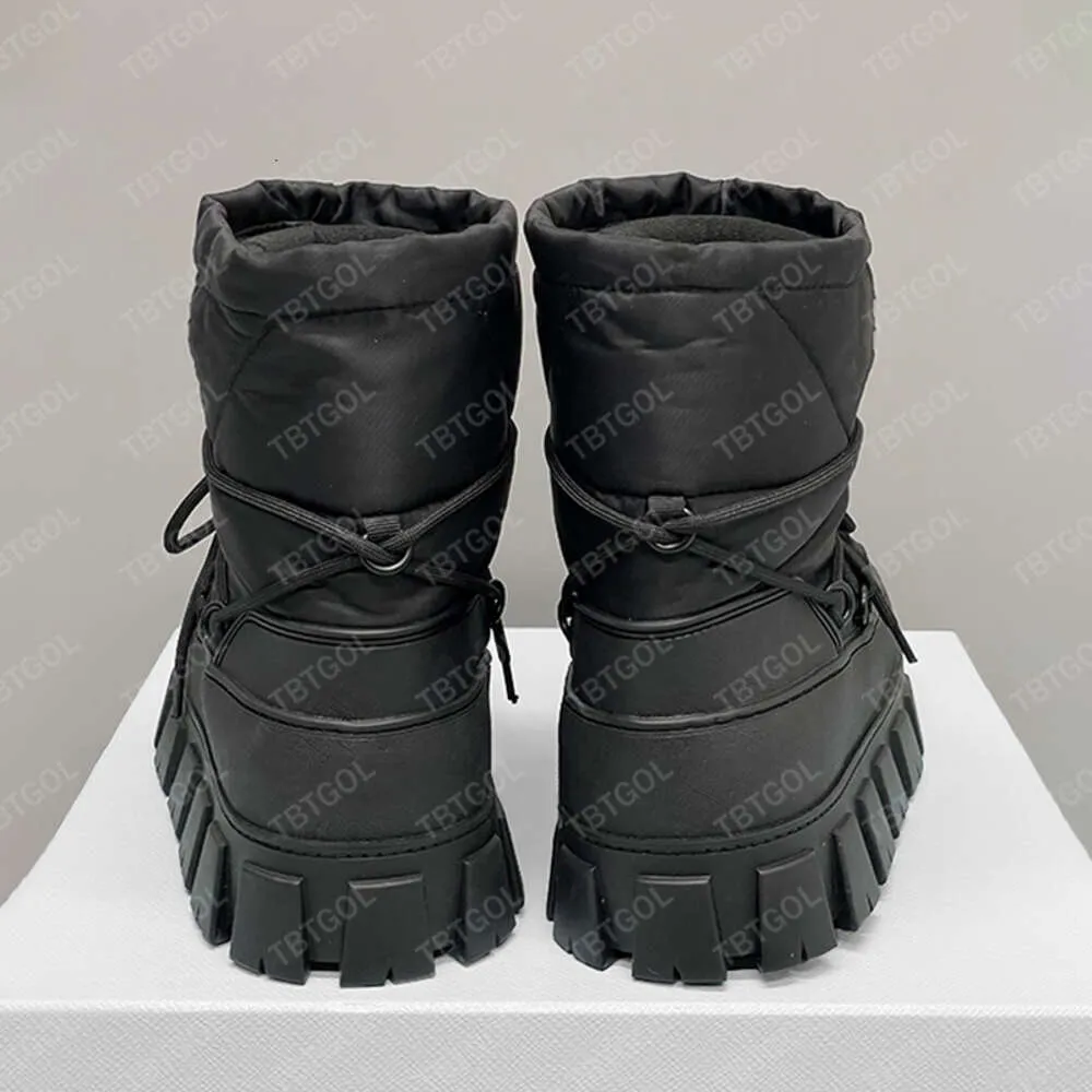 targa di design neve re nylon gabardine doposci stivali con lacci stivaletti scarpe invernali 635_voghion.com